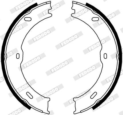 FERODO FSB4001 Brake Shoe Set, parking brake