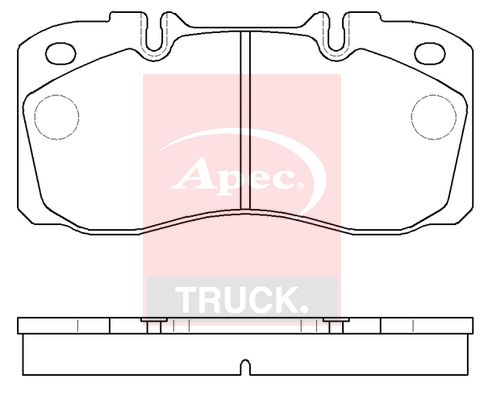 APEC Brake Pad Set, disc brake PAD29122