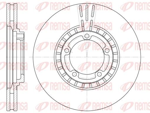 Гальмівний диск, Remsa 6884.10