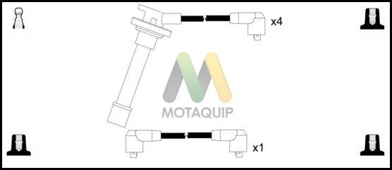 MOTAQUIP gyújtókábelkészlet LDRL188