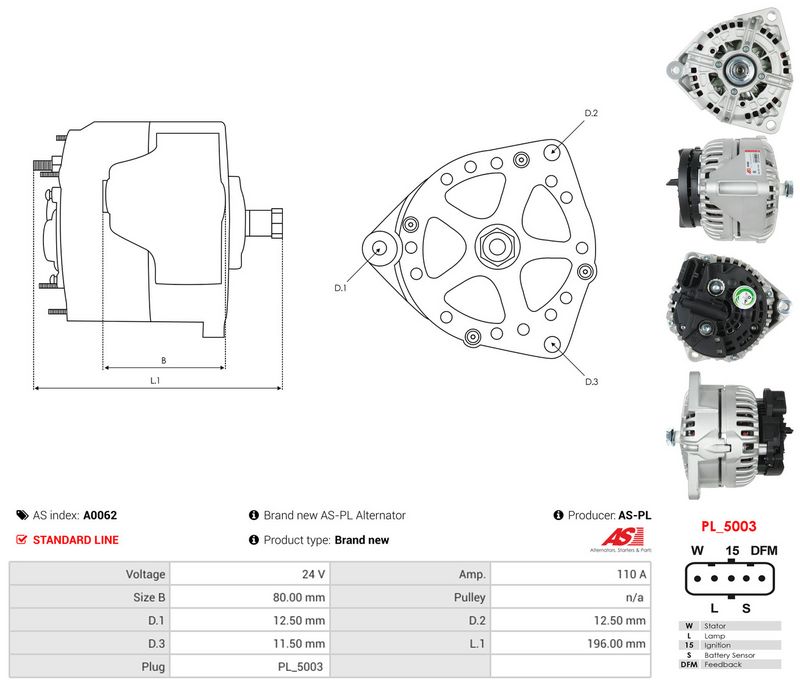 Generaator, AS-PL A0062
