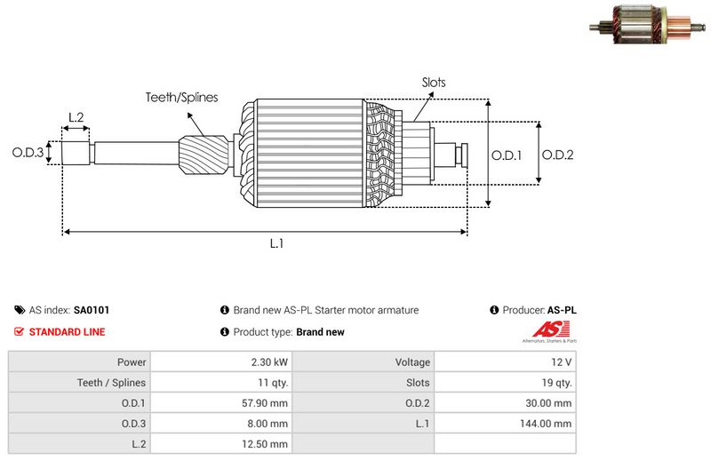 Ankur, starter, AS-PL SA0101