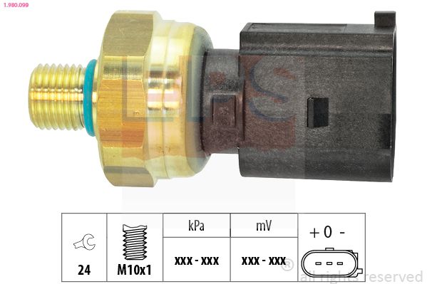 Sensor, presión combustible