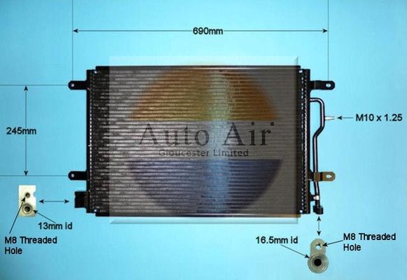 Auto Air Gloucester 16-9692 Condenser, air conditioning