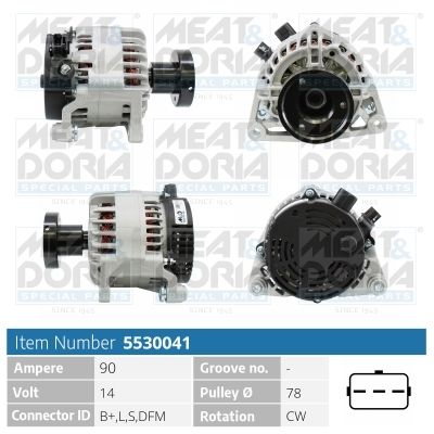 MEAT & DORIA Dynamo / Alternator 5530041