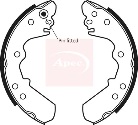 APEC Brake Shoe Set SHU507