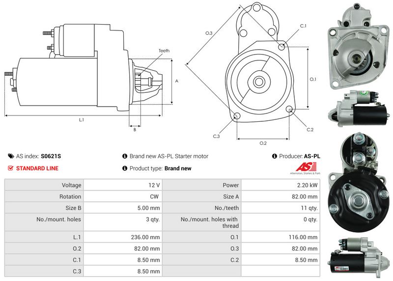 AS-PL S0621S Starter