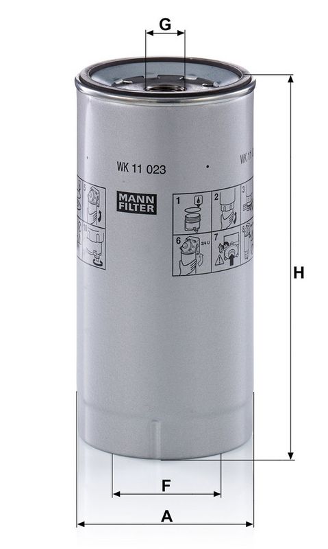 Kütusefilter, MANN-FILTER WK 11 023 z