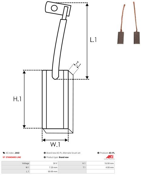 Süsinikuhari, generaator, AS-PL JX42