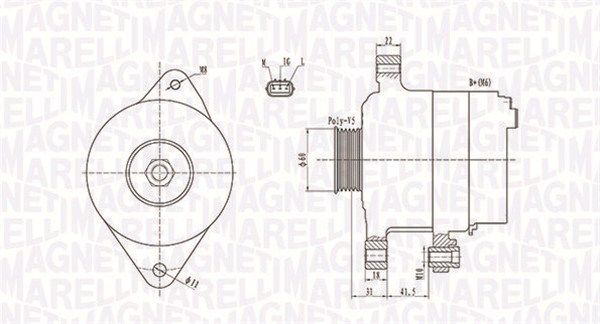 MAGNETI MARELLI generátor 063731892010