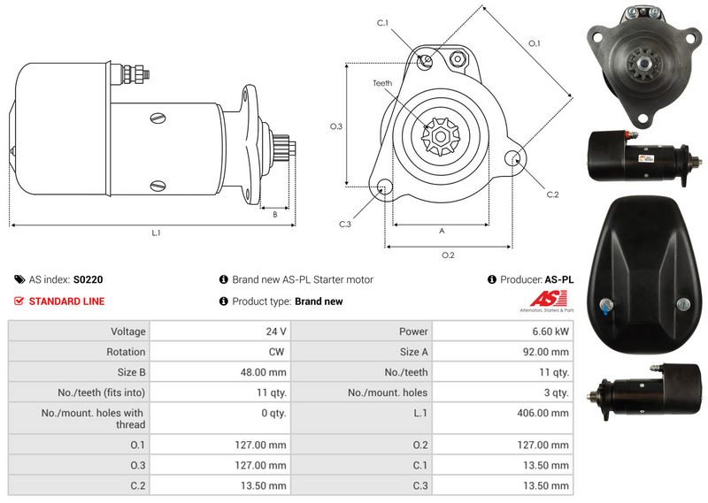 AS-PL S0220 Starter