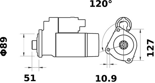 Product Image - Startmotor / starter - MS63 - MAHLE