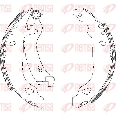 REMSA щоки тор. Fiat Tipo, Tempra, Punto 180*32