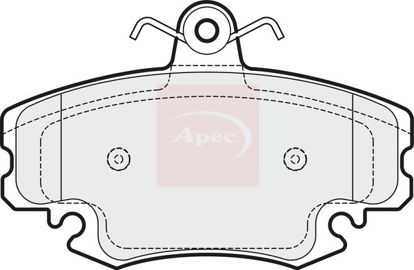 APEC Brake Pad Set, disc brake PAD1658