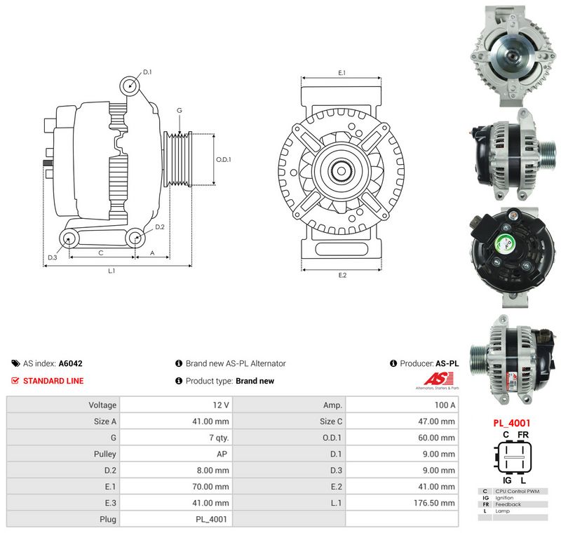 Generaator, AS-PL A6042