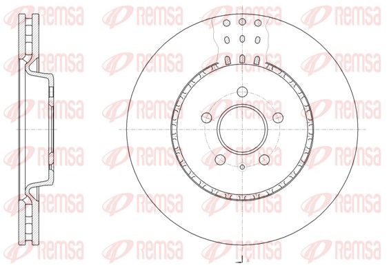 REMSA AUDI Диск тормозной передний 345мм A4/A5/A6/Q5 08-
