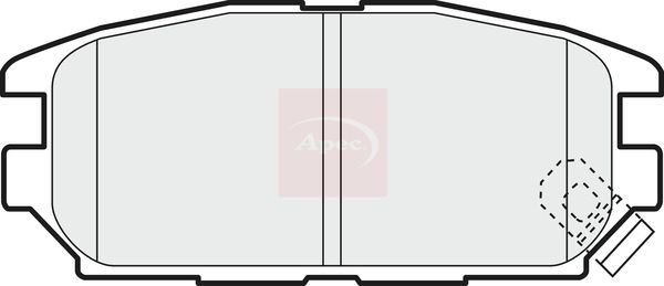 APEC Brake Pad Set, disc brake PAD1098
