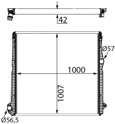 MAHLE CR2453000S Aušinimo radiatorius