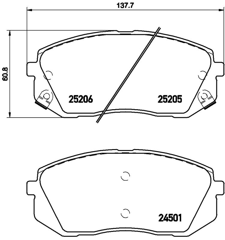 BREMBO fékbetétkészlet, tárcsafék P 30 056E