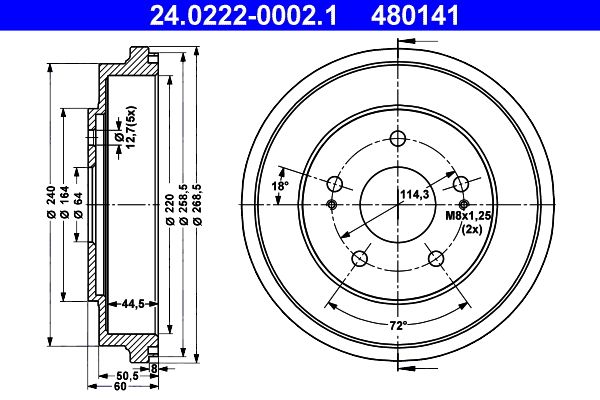 ATE Remtrommel 24.0222-0002.1