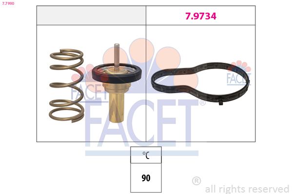 FACET Thermostaat, koelvloeistof 7.7990