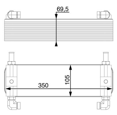 Product Image - Oliekoeler, automatische transmissie - CLC15000P - MAHLE