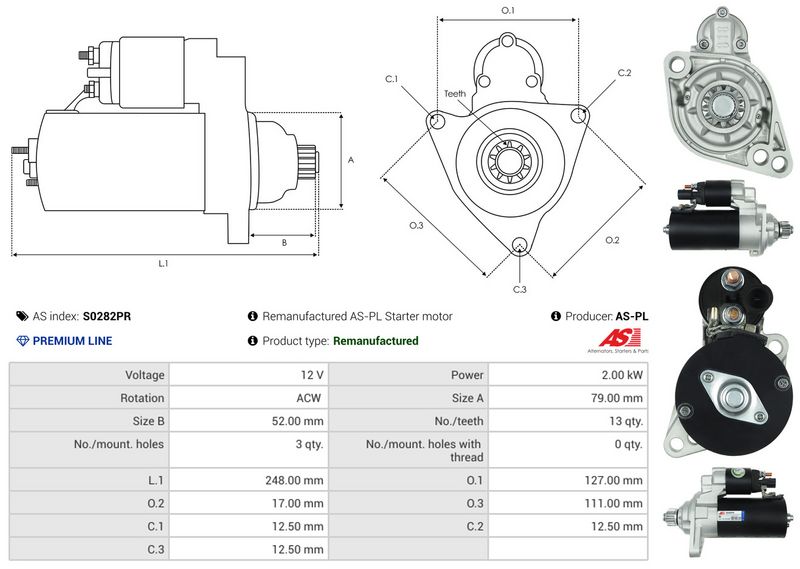 AS-PL S0282PR Starter