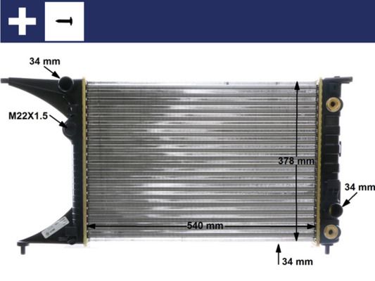 MAHLE Radiateur CR 559 000S