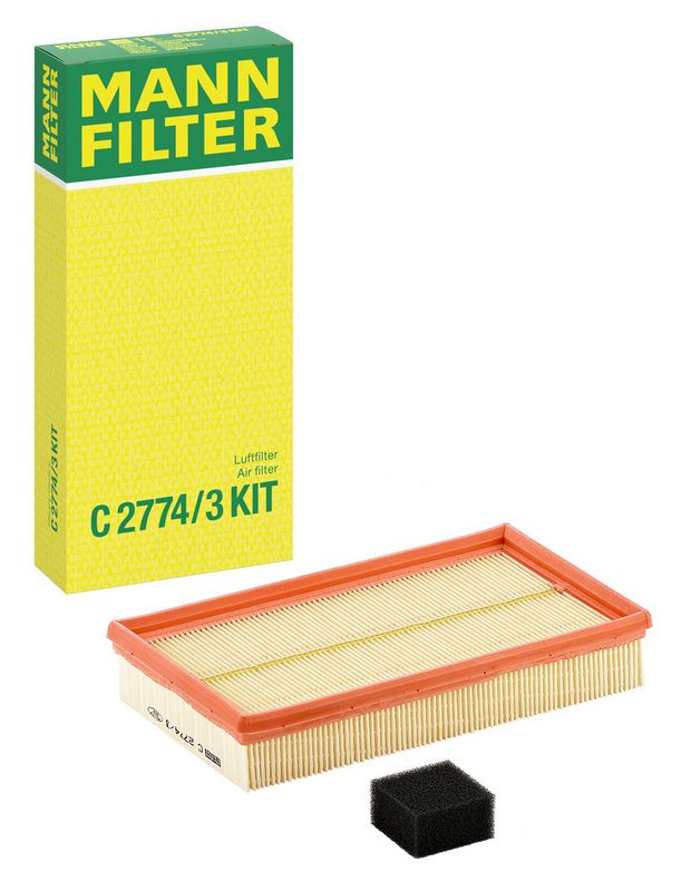 Õhufilter, MANN-FILTER C 2774, 3 KIT
