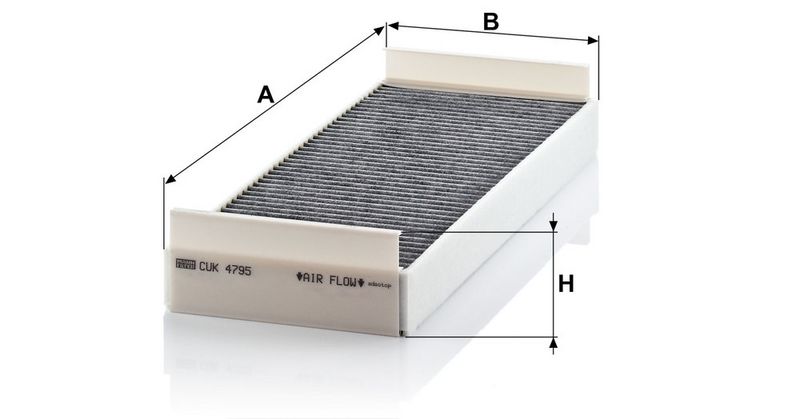 Filter, salongiõhk, MANN-FILTER CUK 4795