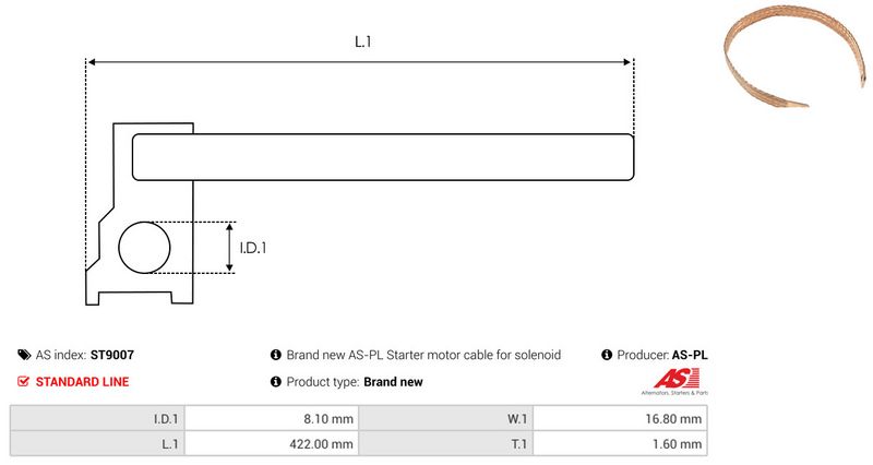 AS-PL ST9007 Repair Kit, starter