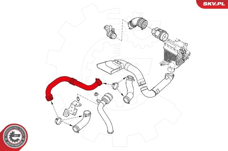 Шланг подачі наддувального повітря, Skv Germany 43SKV045