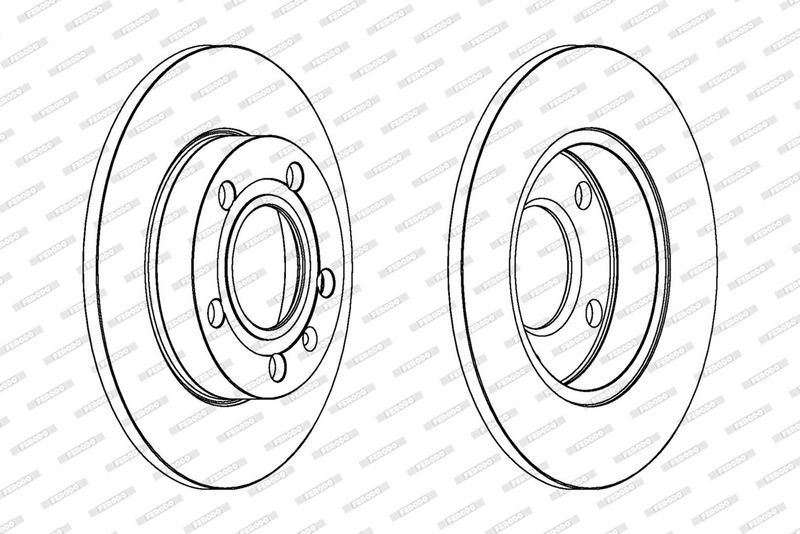Brzdový kotouč DDF1709