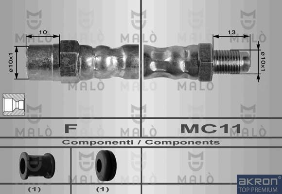 AKRON-MALÒ 8458 - Brake Hose