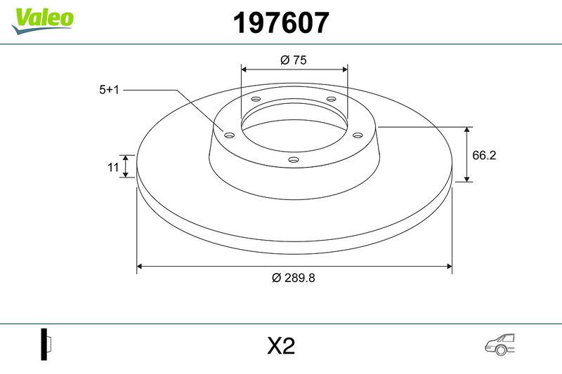 Valeo Brake Disc 197607