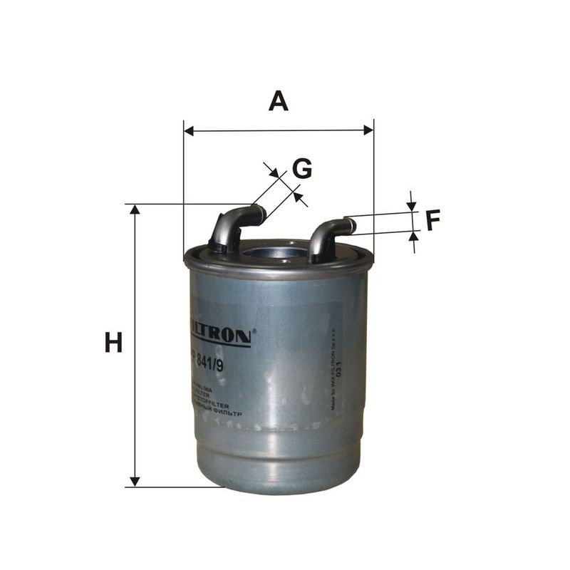 Kütusefilter, FILTRON PP 841, 9