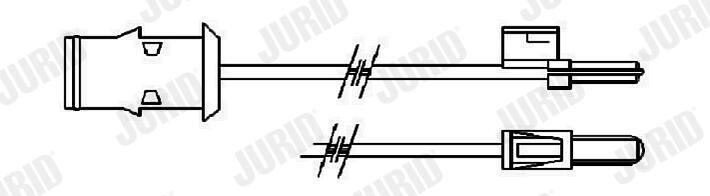Výstražný kontakt, opotřebení obložení FAI106