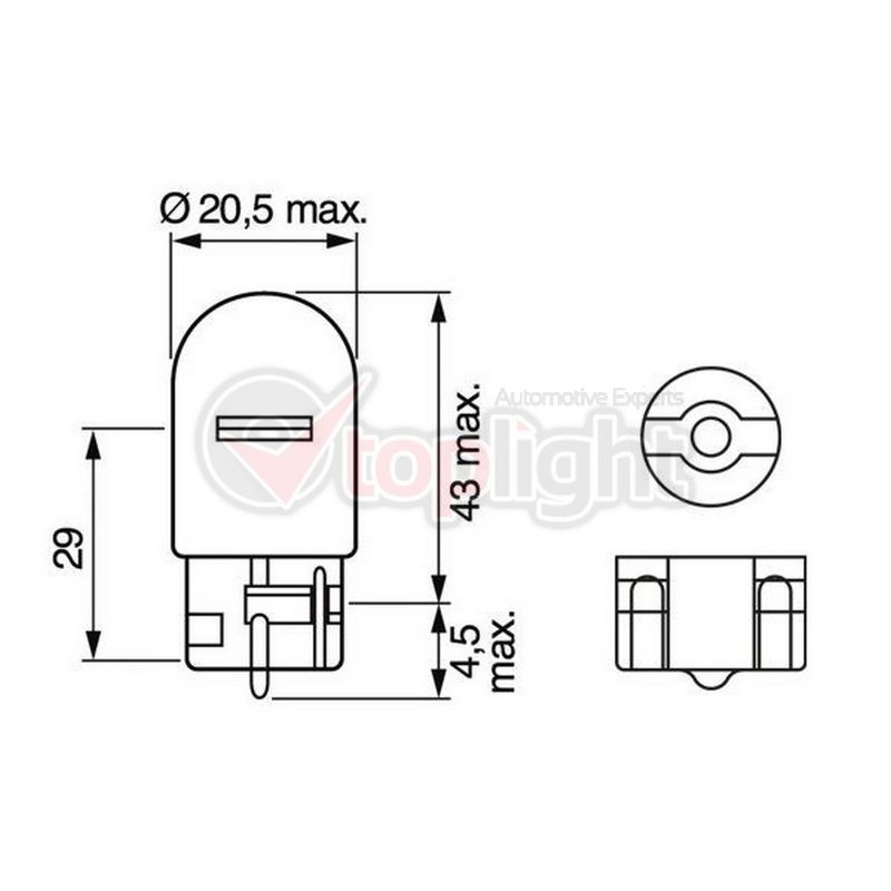 AE TOPLIGHT 39027 Lemputė WY21W 12V 21W