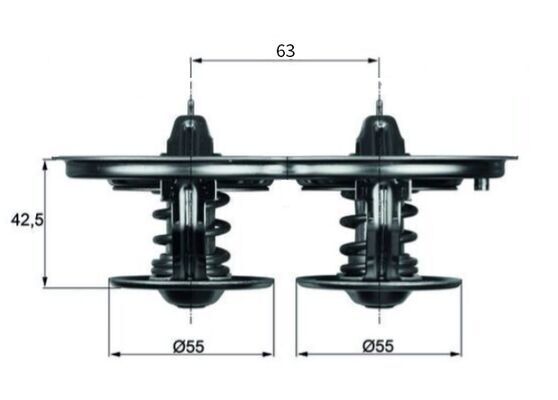 Thermostat+liquide+refroidissement MAHLE TX 32 80D