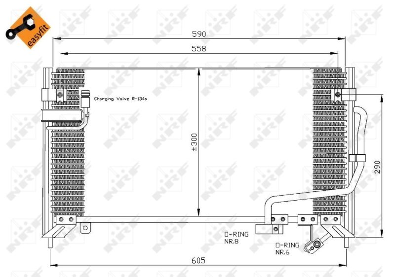 Конденсатор, система кондиціонування повітря, Nrf 35650