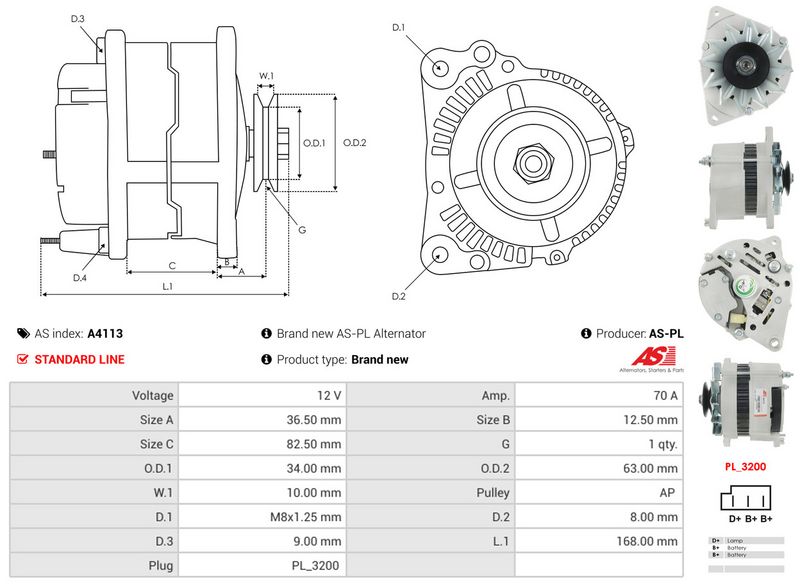 Generaator, AS-PL A4113