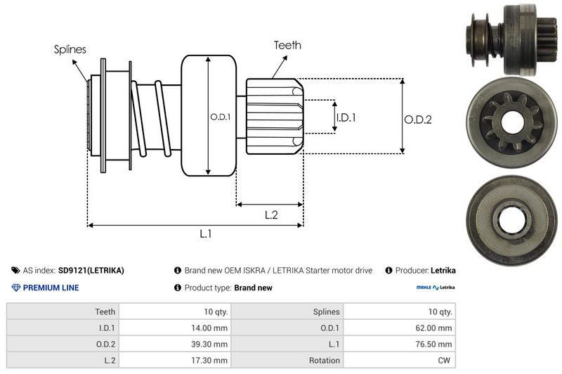 Vabajooks, starter, AS-PL SD9121(LETRIKA)