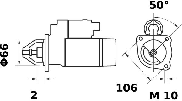 MAHLE önindító MS 17