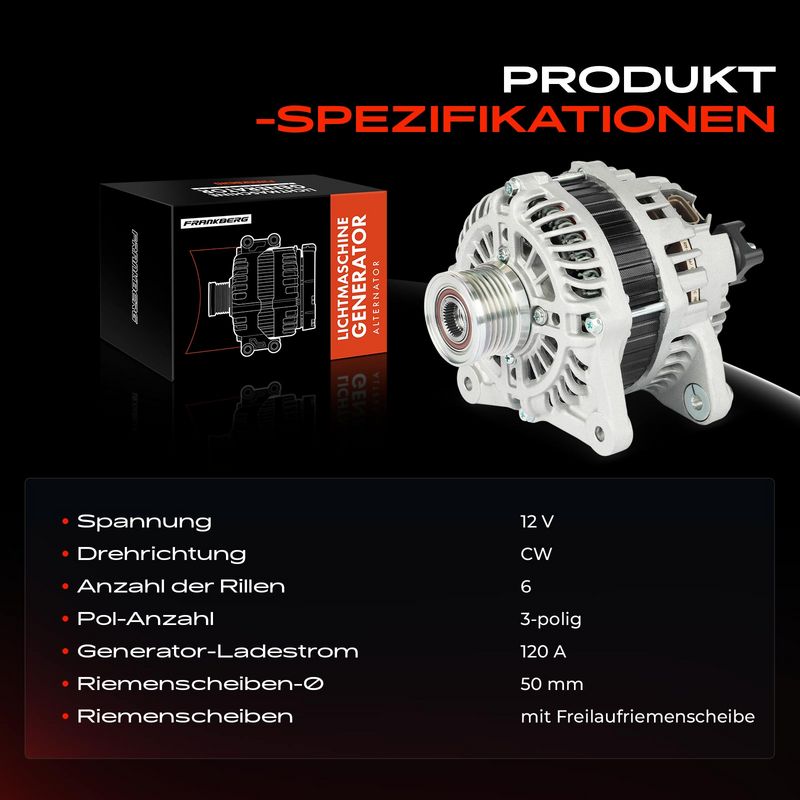 Frankberg 5481FB0032257 Alternator