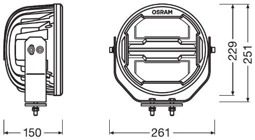 Фара дальнього світла, Osram LEDDL112-CB