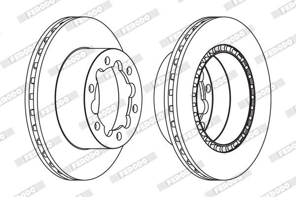 Disque+de+frein FERODO FCR312A