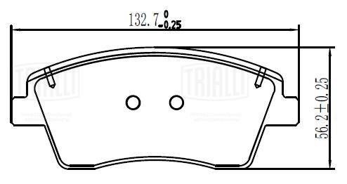 TRIALLI PF2480 Brake Pad Set, disc brake