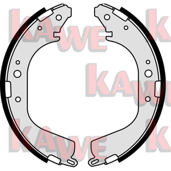 KAWE fékpofakészlet 07780