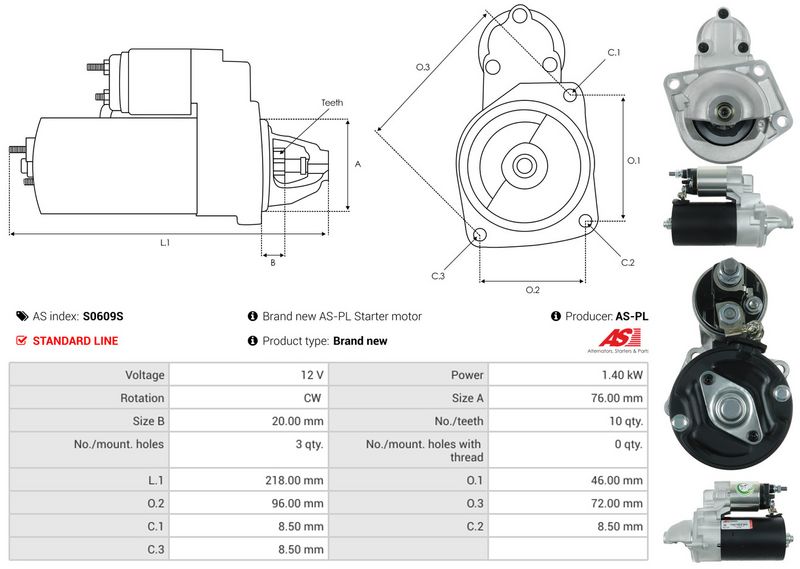 AS-PL S0609S Starter