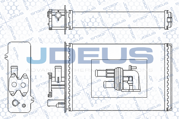 JDEUS Hőcserélő, belső tér fűtés M-2110520